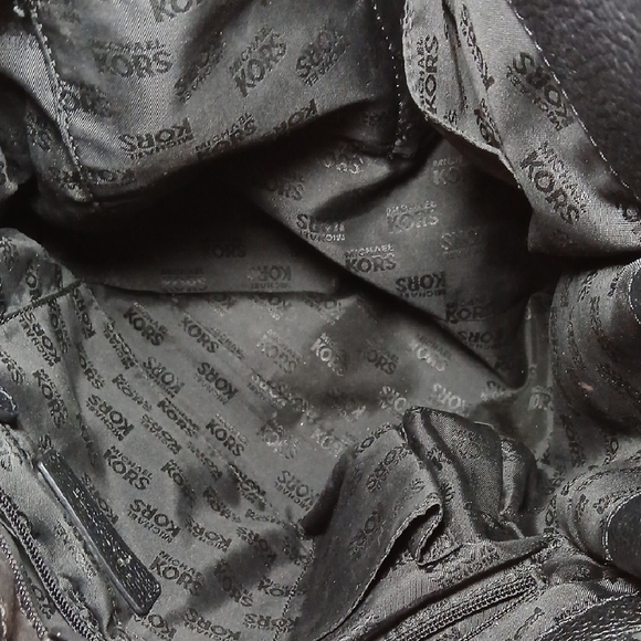 Michael Kors Hamilton Moderne Large Leather Satchel Black Excellent Condition - Picture 6 of 11